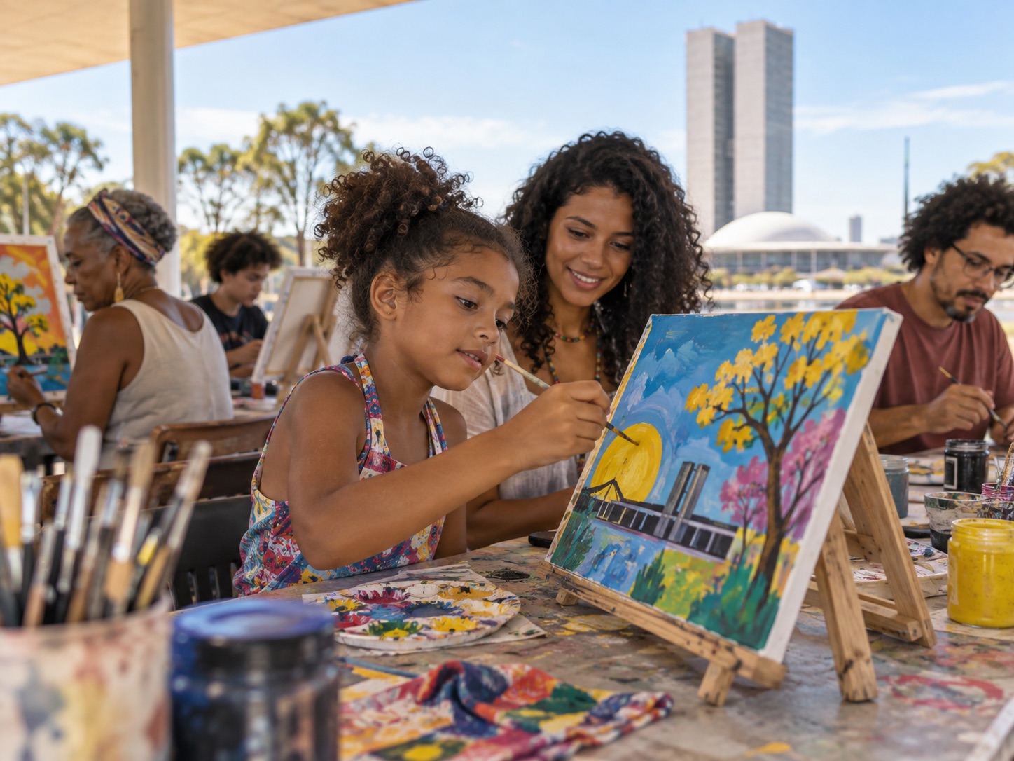 Imagem ilustrativa de oficinas de arte e criação